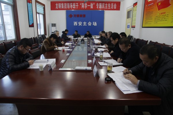 楊海峰指導(dǎo)龍鋼集團領(lǐng)導(dǎo)班子“兩學(xué)一做”學(xué)習(xí)教育專題民主生活會