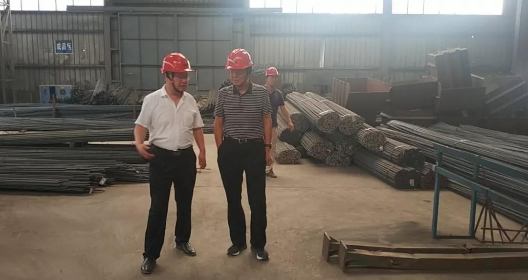 韋武強到龍鋼集團鋼加公司韓城加工車間調(diào)研指導(dǎo)工作